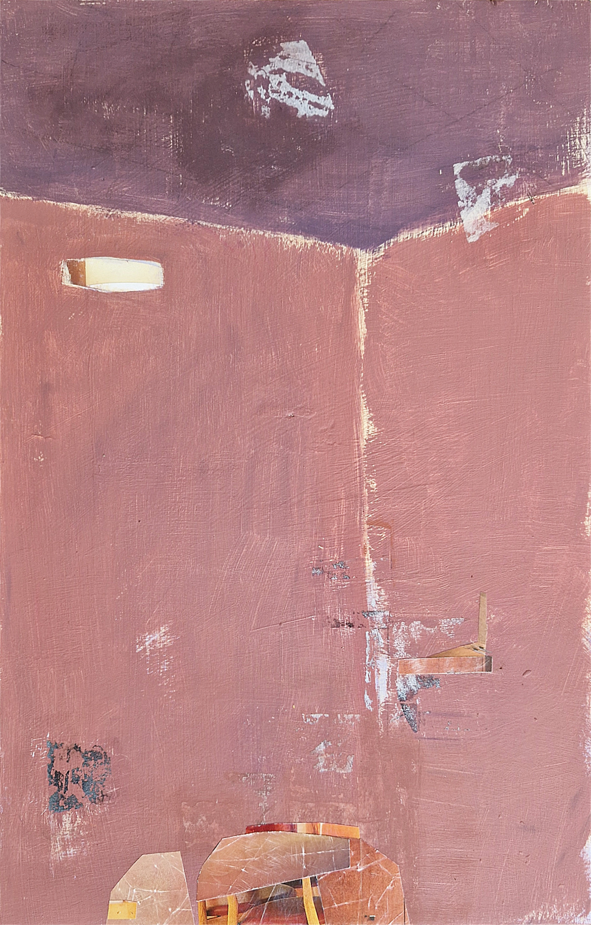 metamorphosen an der wand. mixed media & found paper. 2025