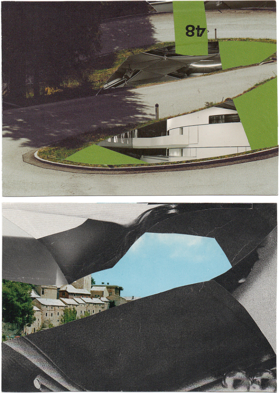 green race & in my bag. found paper on postcard. 2025